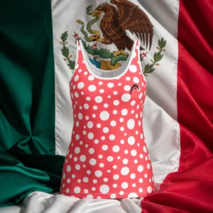 Edgewood beginner tennis classes — Head Spirit II Women's Tennis Tank Top composed with the national flag of Mexico