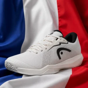 Edgewood cardio tennis clinic — Head Sprint Evo 4.0 Men's Tennis Shoes composed with the blue, white, and red flag of France
