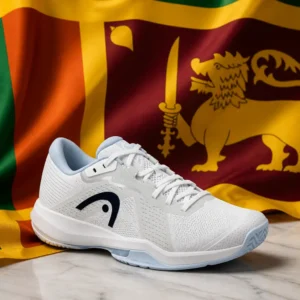 Edgewood cardio tennis clinics — Head Sprint Evo 4.0 Women's Tennis Shoes composed with the national flag of Sri Lanka