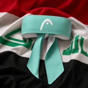Edgewood group tennis classes — Head Sweatband Tennis Headband with the national flag of Iraq