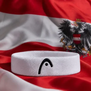 Edgewood tennis camps — Head Tennis Headband composed with the red-white-red national flag of Austria