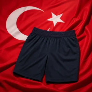 evening exercise for mental clarity — Lacoste Sport Ultra Dry Stretch Men's Tennis Shorts composed with the red Turkish flag and white crescent and star
