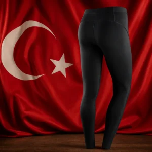 exercise to help with self care — Nike Pro 365 Women's Tennis Tights composed with the red Turkish flag bearing a white crescent and star