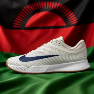 fast paced cardio tennis class Fort Lauderdale — Nike Vapor Pro 3 Hard Court Women's Tennis Shoes composed with the national flag of Malawi