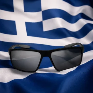 fast paced cardio tennis clinic Fort Lauderdale — Nike Windstorm P Frame Sunglasses composed with the national flag of Greece