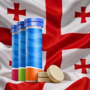 fast paced cardio tennis lessons Fort Lauderdale — Nuun Sport Electrolyte Tablets 4-Pack composed with the national flag of Georgia