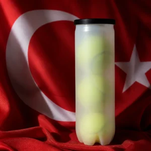 fast paced tennis lessons Fort Lauderdale — Penn Championship Extra Duty Tennis Balls composed with the red Turkish flag with white crescent and star
