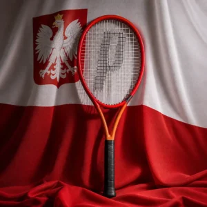fitness classes for loneliness — Prince Beast 100 280g Tennis Racquet composed with the white and red flag of Poland
