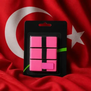 fitness classes for mindfulness — Prince DuraPro Plus Tennis Overgrip composed with the red Turkish flag with its white crescent and star