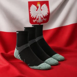 fitness classes for self esteem — Prince High Quarter Crew Men's Tennis Socks 3-Pack arranged with the white and red national flag of Poland