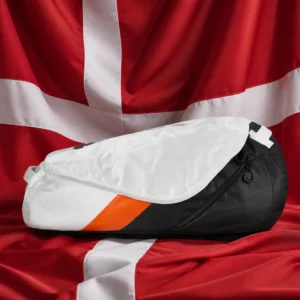 fitness tennis classes — Prince Tour Evo Tennis Bag (12 Racquet) composed with the national flag of Denmark