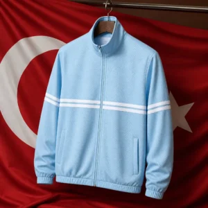 Flagler Village kids tennis classes — Sergio Tacchini Arturo Mesh Men's Track Jacket composed with the flag of Turkey