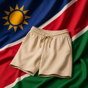 Flagler Village tennis classes — Sergio Tacchini Ciro Men's Tennis Shorts composed with the national flag of Namibia