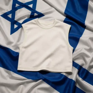 Fort Lauderdale adult cardio tennis — Sergio Tacchini Greta Women's Tennis Tank Top composed with the national flag of Israel