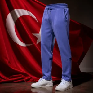Fort Lauderdale adult cardiovascular tennis clinic — Sergio Tacchini Orion Men's Track Pants composed with the red Turkish flag with white crescent and star