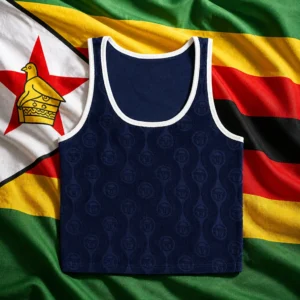 Fort Lauderdale advanced cardio tennis class — Sergio Tacchini Zona Women's Tennis Tank Top composed with the national flag of Zimbabwe