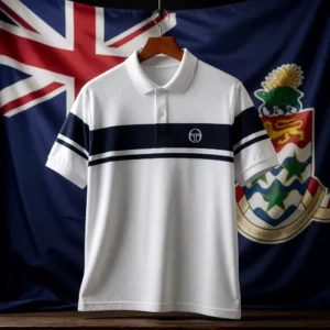 Fort Lauderdale advanced cardio tennis — Sergio Tacchini Young Line Men's Tennis Polo composed with the Cayman Islands flag