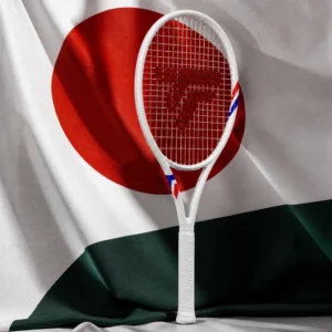 Fort Lauderdale Beach cardio tennis lessons — Tecnifibre TFight 285 Tennis Racquet composed with the national flag of Occupied Enemy Territory Administration