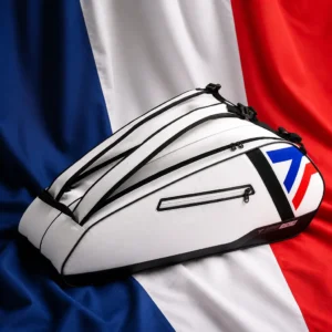 Fort Lauderdale Beach cardiovascular tennis — Tecnifibre Tour Endurance Tennis Bag (6 Racquet) composed with the flag of France