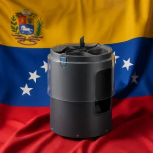 Fort Lauderdale beginner tennis clinics — Veva R2 Series Portable Tennis Ball Machine composed with the national flag of Venezuela