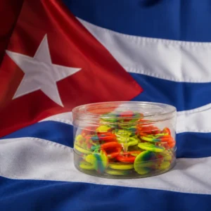Fort Lauderdale cardio tennis clinic — Volkl Vibra Stop Tennis Vibration Dampener 48-Pack with the flag of Cuba