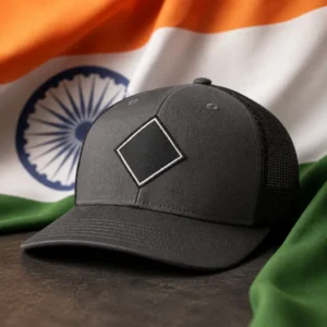 Fort Lauderdale cardio tennis session — Wilson 1914 Snapback Men's Tennis Hat composed with the flag of India against a warm background