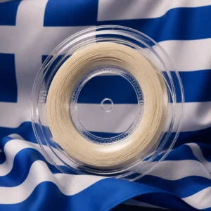 Fort Lauderdale fitness tennis classes — Babolat Addixion + 15L Tennis String Reel with the flag of Greece