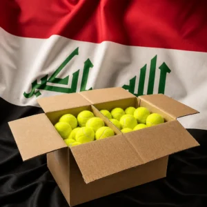 Fort Lauderdale fun cardio tennis clinics — Wilson Triniti Club Tennis Balls with the flag of Iraq