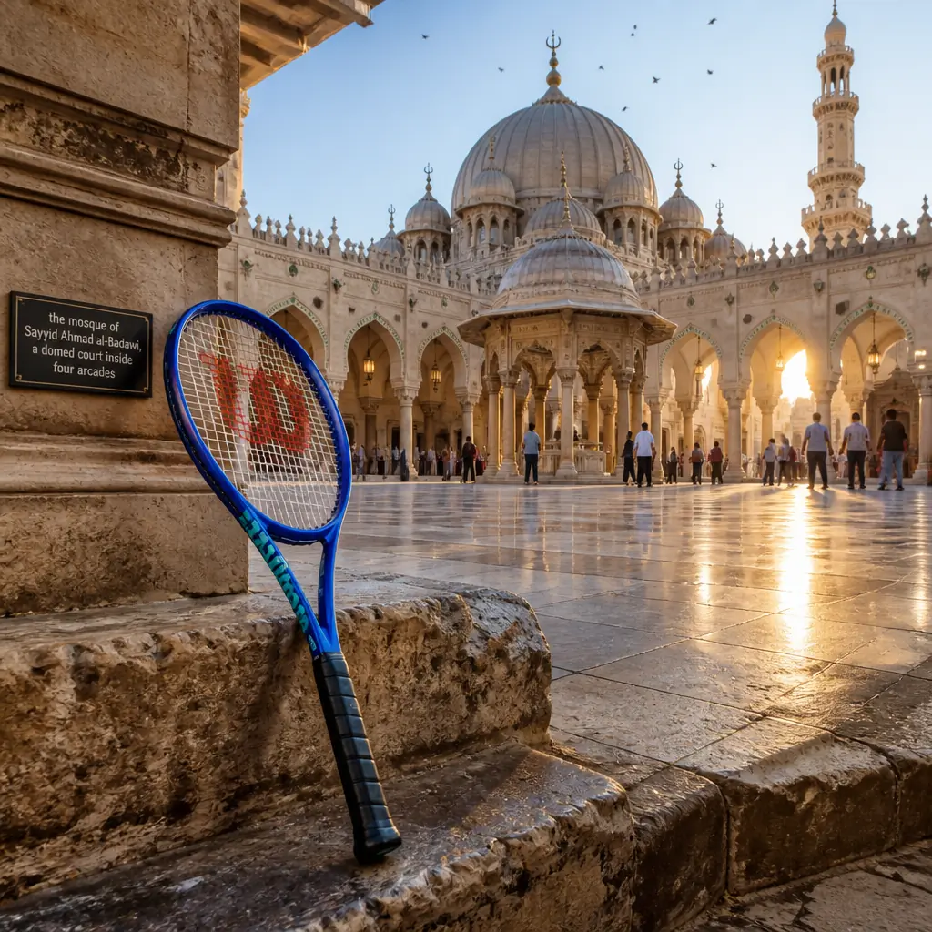 Fort Lauderdale fun tennis class — Wilson Ultra 100 V5 at the Mosque of Sayyid Ahmad al-Badawi, Tanta