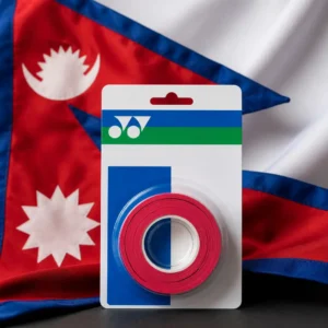 Fort Lauderdale kids cardio tennis — Yonex Wet Super Grap overgrip composed with the national flag of Nepal