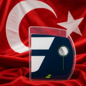 Fort Lauderdale themed cardio tennis near me — Babolat RPM Hurricane 17g Tennis String Set composed with the national flag of Turkey