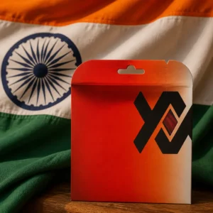 Fort Lauderdale themed cardiovascular tennis camps — Volkl Cyclone Tour 18g Tennis String Set composed with the national flag of India