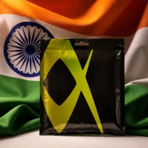 Fort Lauderdale themed cardiovascular tennis program — Volkl V-Icon Natural Gut 17g Tennis String Set composed with the national flag of India