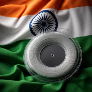 Fort Lauderdale themed evening cardio tennis clinic — Volkl V-Torque Tour 16g Tennis String Reel with the flag of India