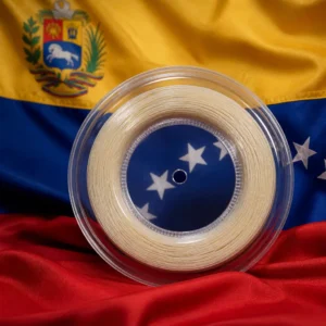 Fort Lauderdale themed evening tennis classes — Volkl V-Twist 16g Tennis String Reel with the flag of Venezuela
