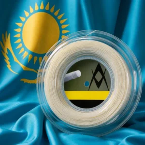 Fort Lauderdale themed evening tennis clinics — Volkl V-Twist 17g Tennis String Reel with the flag of Kazakhstan