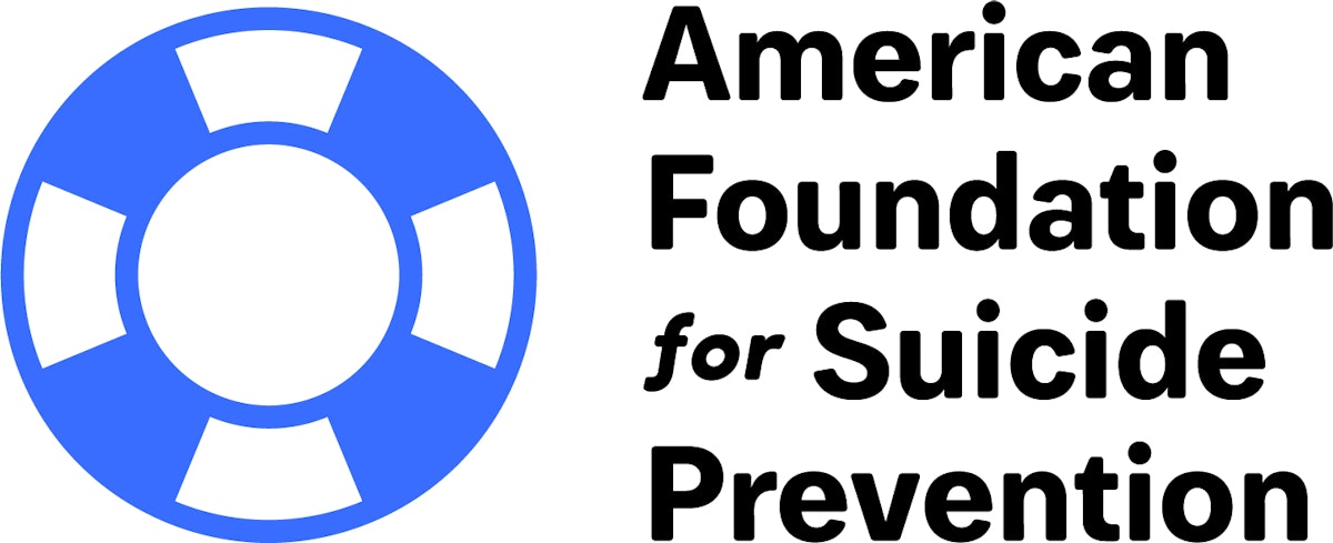 Official logo of American Foundation for Suicide Prevention, a mental health charity supported by the themed cardio tennis clinics of Fort Lauderdale