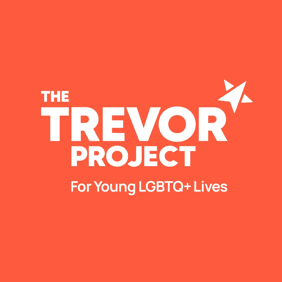 Official logo of The Trevor Project, a mental health charity supported by the themed cardio tennis clinics of Fort Lauderdale